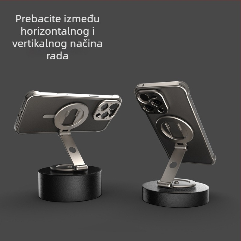 Dvostruki magnetski držač za telefon za snimanje iznad glave – legura, univerzalno