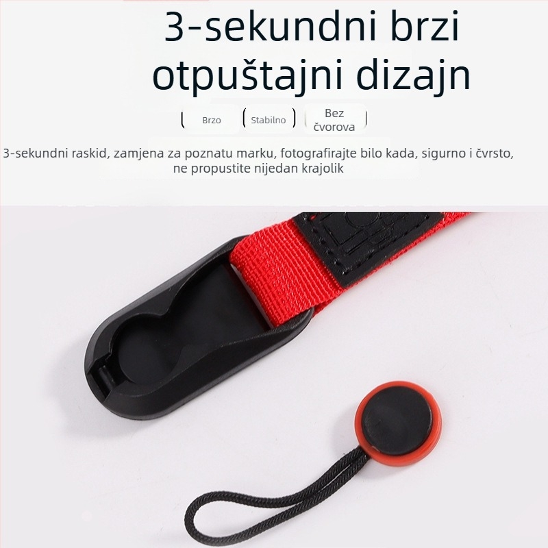 Kamera narukvica za zapešće s magnetskom brzim otpuštajućom kopčom, protiv pada, svila vrpca za bezzrkalo fotoaparate