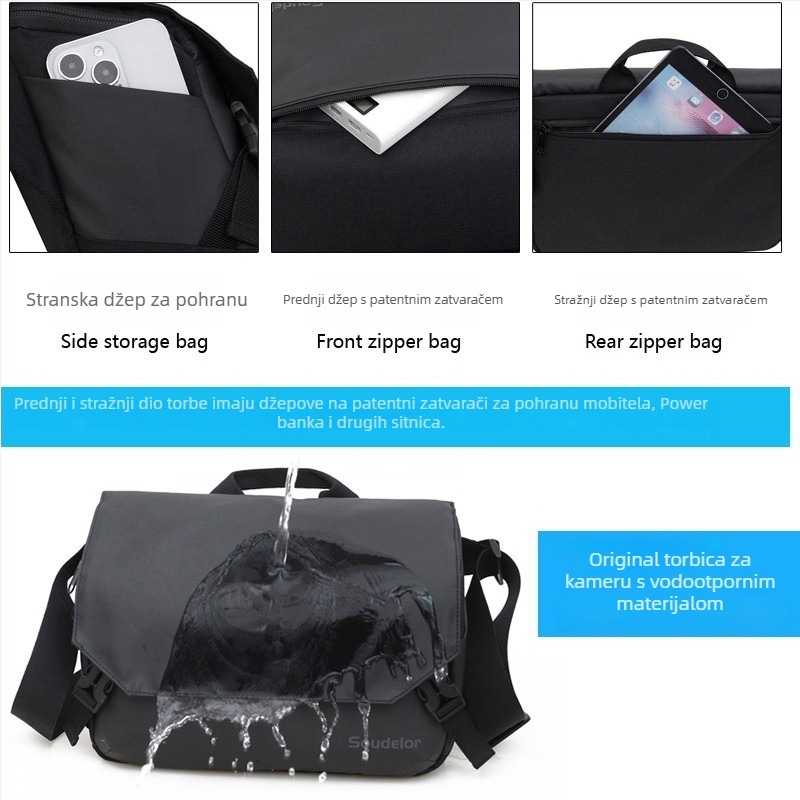 Torba za fotoaparat – ultralagana, vodootporna, otporna na udarce, unisex, preko ramena