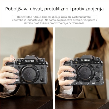 Cwatcun kožna torbica za SLR fotoaparat – super vlakno, ultra lagana, ergonomski stražnji panel, kompatibilno s XT5/XT30II