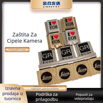 Univerzalni mosazni poklopac za toplu cipelu fotoaparata s prilagođenim logotipom, za Fujifilm, Ricoh i Leica