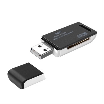 PESTON USB 2.0 2-u-1 čitač kartica za microSD/TF, model Bai Tong Yi Jin YJ-368 • vanjska montaža • podrška TF/microSD • težina 0.3