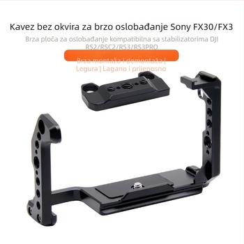 Kavez za kameru za Sony FX30/FX3 – aluminijska legura, nosivost 6–10 kg, težina 171,5 g