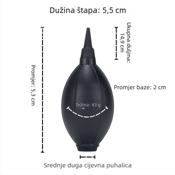 Sve-u-jednom bez mirisa, mekani silikonski pihač zraka za čišćenje DSLR-a i digitalnih fotoaparata