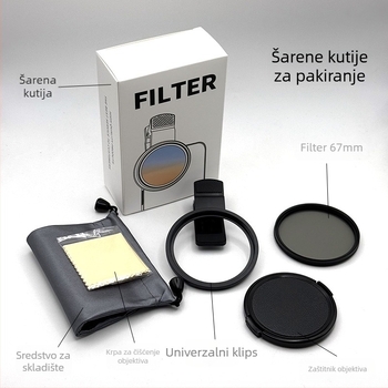 Focus Univerzalni CPL polarizacijski filter s klipom za SLR fotoaparate, podesivi