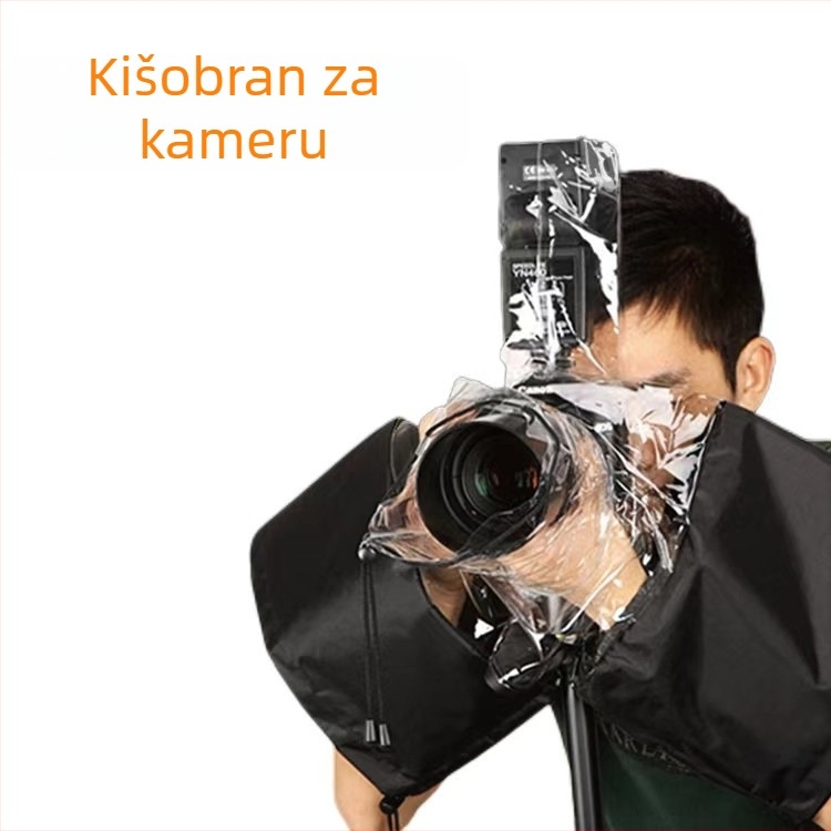 DSLR kamera kišno pončo — debeli PVC materijal, višekratna upotreba, za planinarenje