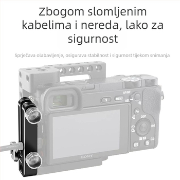 Set klipova za kabel HDMI i SLR fotoaparat, aluminijska legura, model 8018, težina 30 g