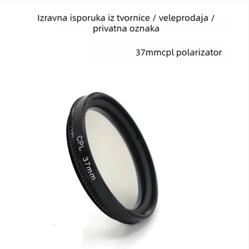 Hongxu GP168 polarizacijski filter — OEM obrada; UV filter + set kapica za objektiv; kompatibilno s GoPro Hero4/3+/3