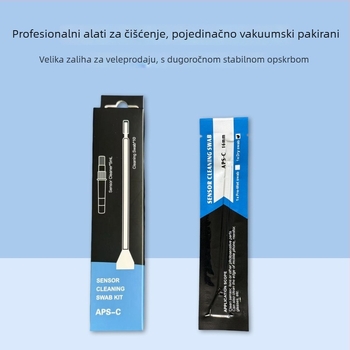 Set za čišćenje bez prašine za CCD senzor SLR kamere, u kutiji 10 kom./kutija, mikrovlakno + spužva + PP štapić, model CCD16-01, SGS certificirano