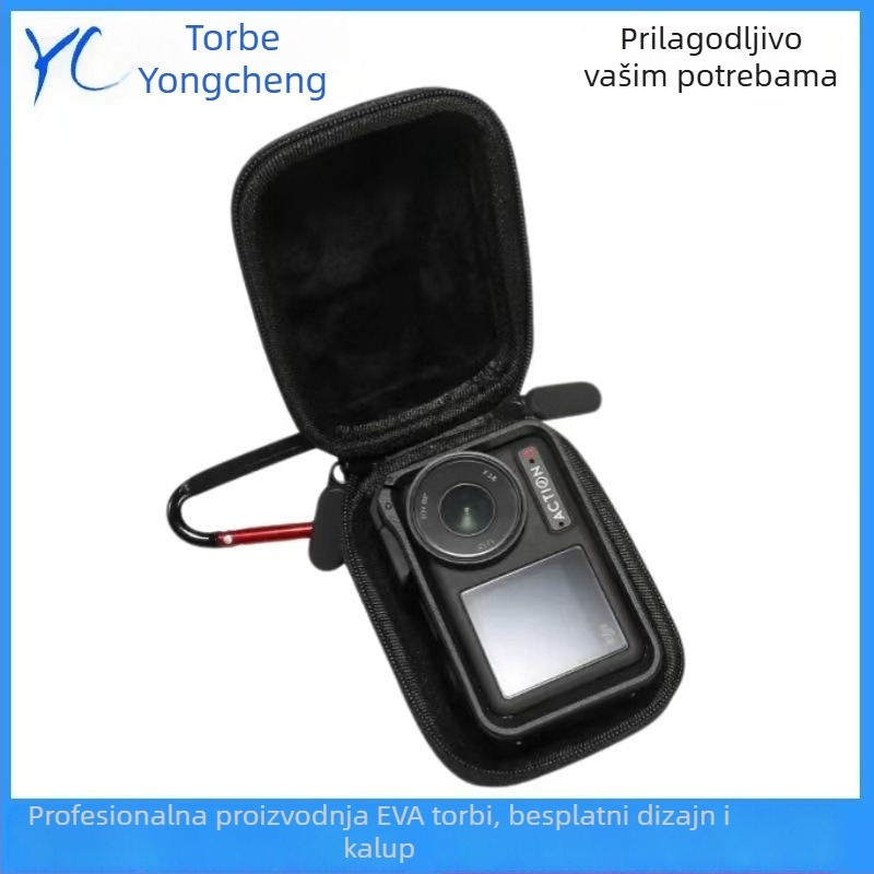 Torba za pohranu DJI Action4/5 Pro akcijske kamere s okvirom, EVA materijal, hladno presovanje + šivenje, 3C digitalno pakiranje