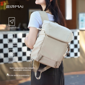 Torba za kameru 10L, lagana za putovanja, vodootporna tkanina s ugrađenim kapom za kišu; može smjestiti 1 kamera, 2 zrcala, 1 akcijska kamera, 1 bljeskalica; poliester