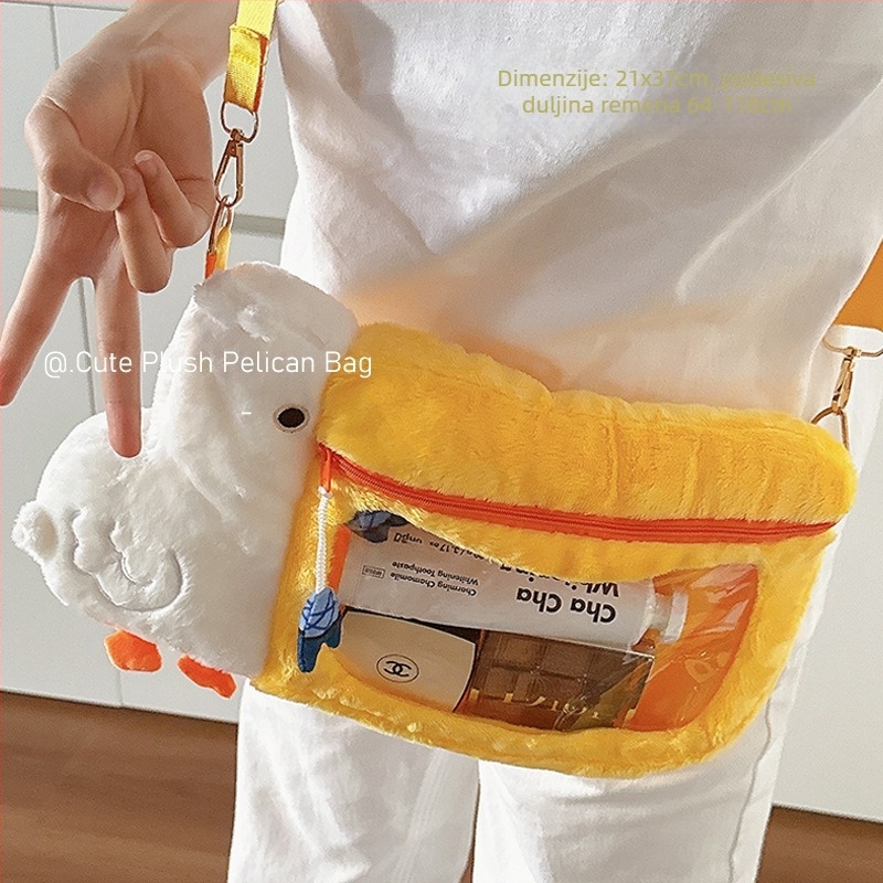 Mini plišana kubična torbica za putovanja – višenamjenska za CD, karikature sladak stil, model H179000