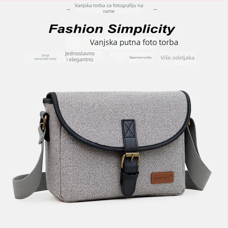 Nylon torba za rameno za DSLR/Mirrorless, Model D32, stane 1 kameru i 2 objektiva, vodootporna, otporna na habanje, protiv krađe, otporna na udarce