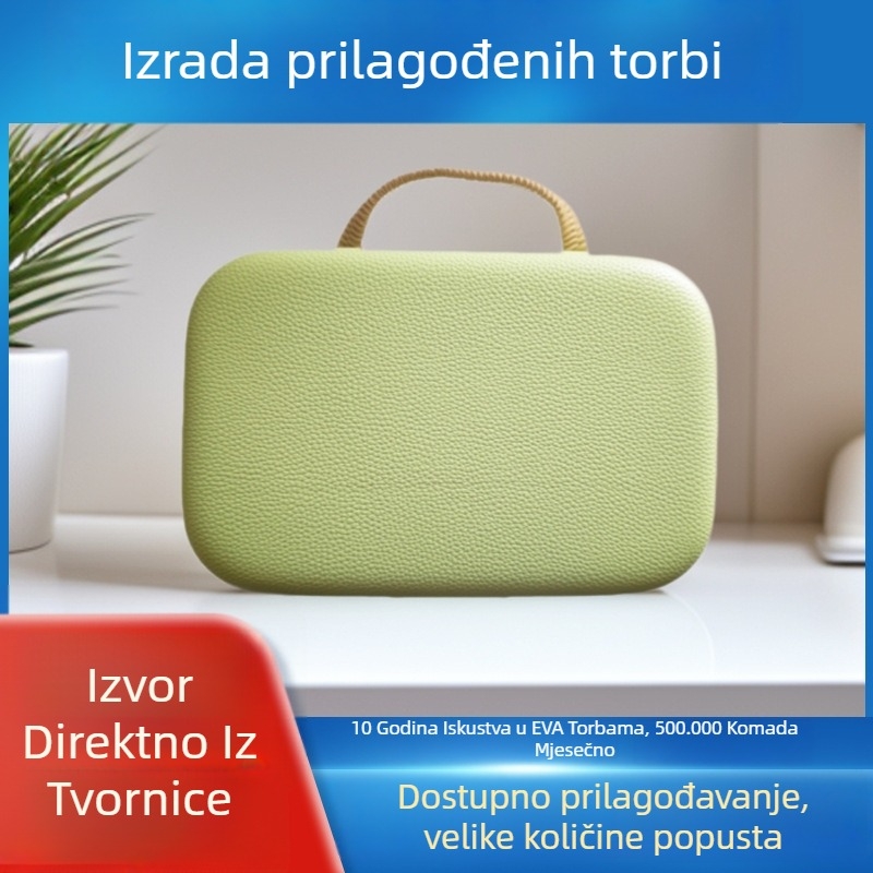 Prilagođena torba za putovanje za skladištenje, stil ručne torbe, PU materijal, višefunkcionalna, pogodna za putovanja i digitalno skladištenje