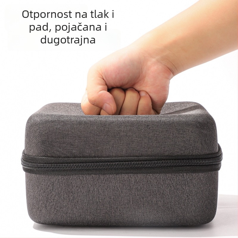EVA vrećica za pohranu s kukom - kubni oblik, prijenosna torbica za pohranu (materijal EVA) za make up, putovanja, kuhinju, radni stol - moderan minimalistički stil