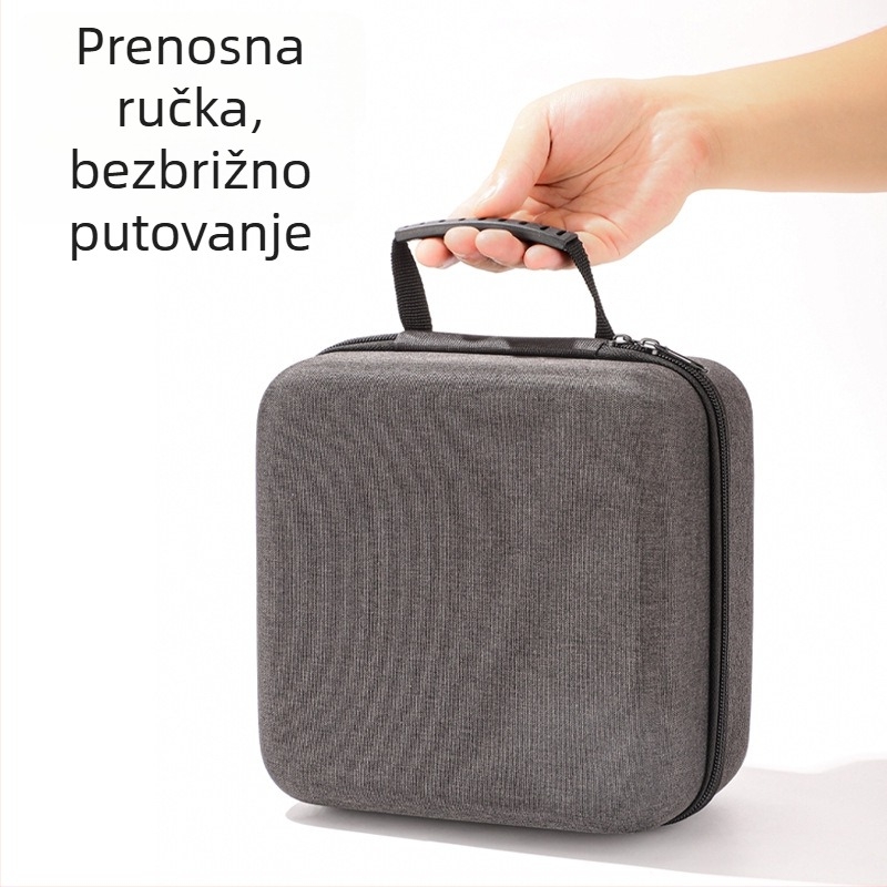 EVA vrećica za pohranu s kukom - kubni oblik, prijenosna torbica za pohranu (materijal EVA) za make up, putovanja, kuhinju, radni stol - moderan minimalistički stil