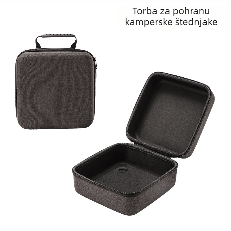 EVA vrećica za pohranu s kukom - kubni oblik, prijenosna torbica za pohranu (materijal EVA) za make up, putovanja, kuhinju, radni stol - moderan minimalistički stil