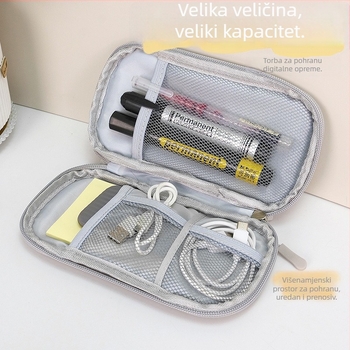 Višefunkcionalna prijenosna torbica za digitalnu pohranu: Power Bank, slušalice, USB flash disk i kabeli.