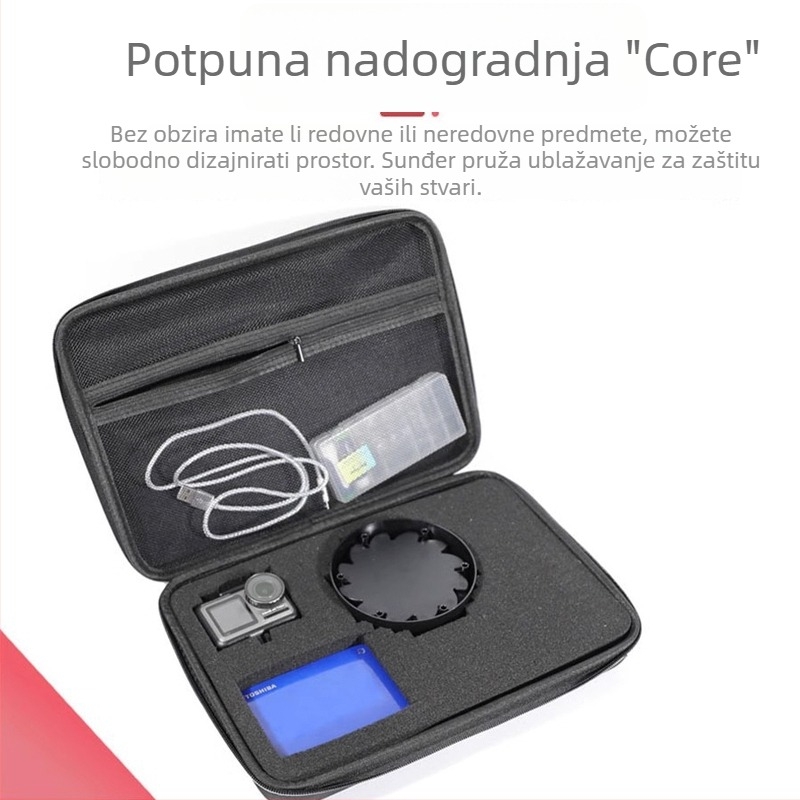 EVA tvrdi kućište putni organizator – vodootporan, otporan na udarce i pritisak, kubnog oblika EVA organizator za putovanja