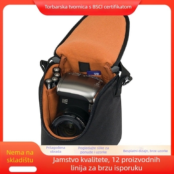 DSLR torba s crossbody remenom, vodootporna, otporna na udarce, prozračna, podstava od poliestera