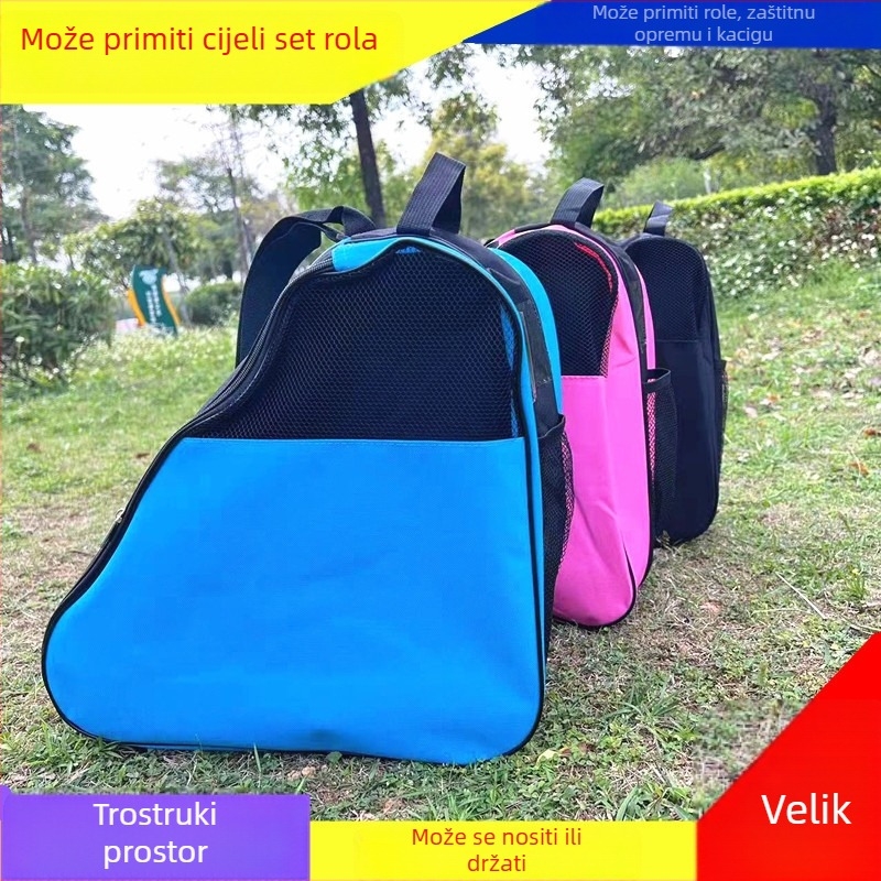 Torba za rolanje sa tri pretinca, naramenica, ruksak-stil, za djecu i odrasle