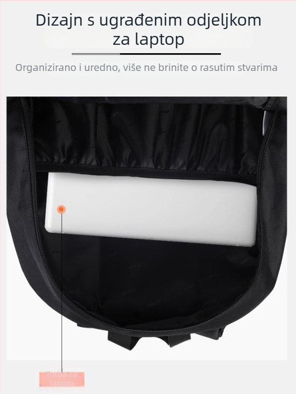 Li Ning sportski ruksak velikog kapaciteta za vanjske sportove — poliester, prozračan, vodootporan, otporan na habanje, s zračnim jastučnim naramenicama