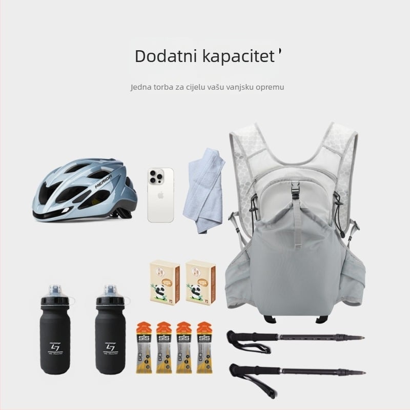 Najlon vodootporan planinarski ruksak za dnevnu upotrebu s jastučićastim naramenicama