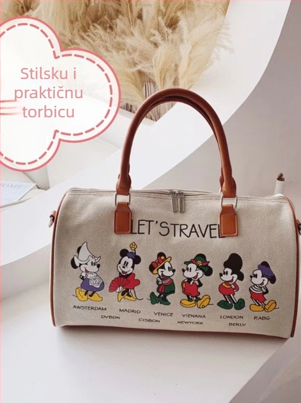Unisex torba za putovanje i sport iz platna, 20–35L, prozračna i otporna na habanje, street fashion stil
