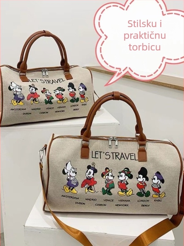 Unisex torba za putovanje i sport iz platna, 20–35L, prozračna i otporna na habanje, street fashion stil