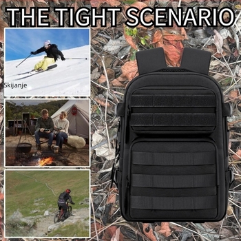 Sportski ruksak 15L, taktički dizajn, vodootporan, unisex