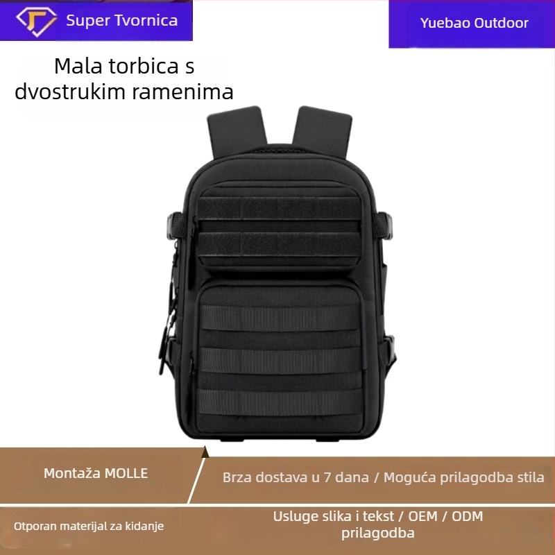 Sportski ruksak 15L, taktički dizajn, vodootporan, unisex
