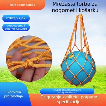 Visokokapacitetna višefunkcionalna mrežasta torba za pohranu lopti za košarku, nogomet i odbojku