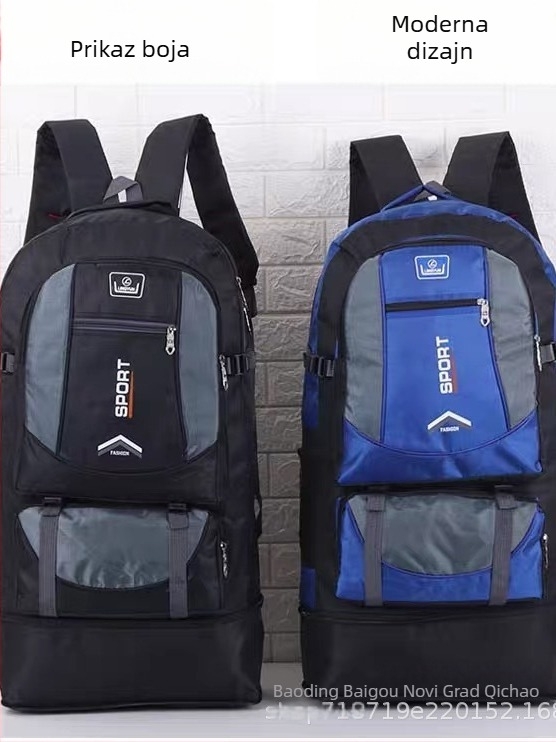 Unisex vodootporan planinski ruksak s Oxford materijalom, prostor za 13-inčni laptop, Air Cushion naramenice, gradski minimalistički stil