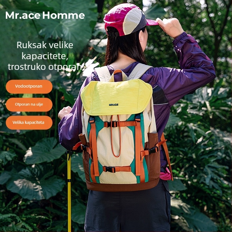 Unisex nylon ruksak, vodootporan, kapacitet do 20 L, kompatibilan s 14-inčnim prijenosnim računalom