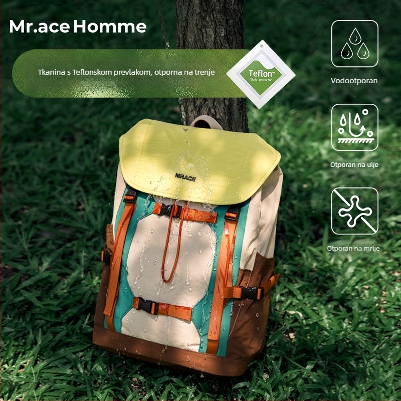 Unisex nylon ruksak, vodootporan, kapacitet do 20 L, kompatibilan s 14-inčnim prijenosnim računalom