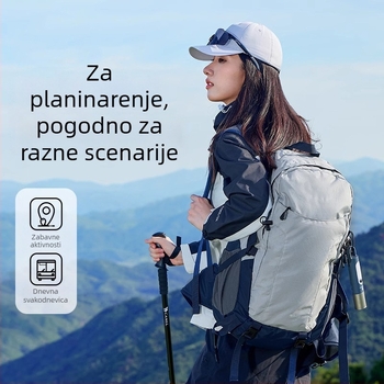 Ruksak od vodootpornog Oxford materijala, kapacitet 36–55 L, pogodan za 14-inčni prijenosnik, naramenice s zračnim jastučićem, unisex putovanja