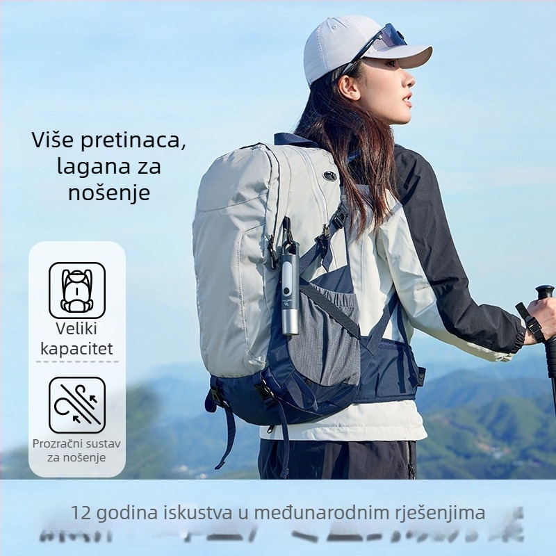 Ruksak od vodootpornog Oxford materijala, kapacitet 36–55 L, pogodan za 14-inčni prijenosnik, naramenice s zračnim jastučićem, unisex putovanja