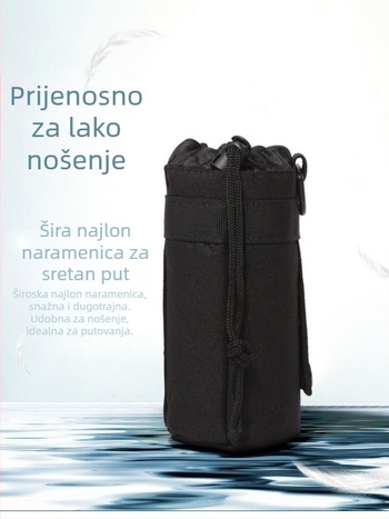 FW Taktična Torbica Za Boca Vode Za Outdoor Planinarenje – Oxford Tkanina, Prozračna, Vodootporna, Otporna Na Habanje, Zakrivljeni Remen
