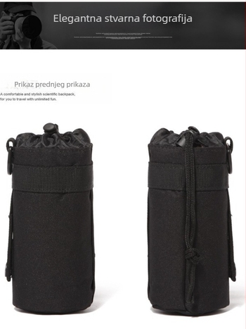 FW Taktična Torbica Za Boca Vode Za Outdoor Planinarenje – Oxford Tkanina, Prozračna, Vodootporna, Otporna Na Habanje, Zakrivljeni Remen