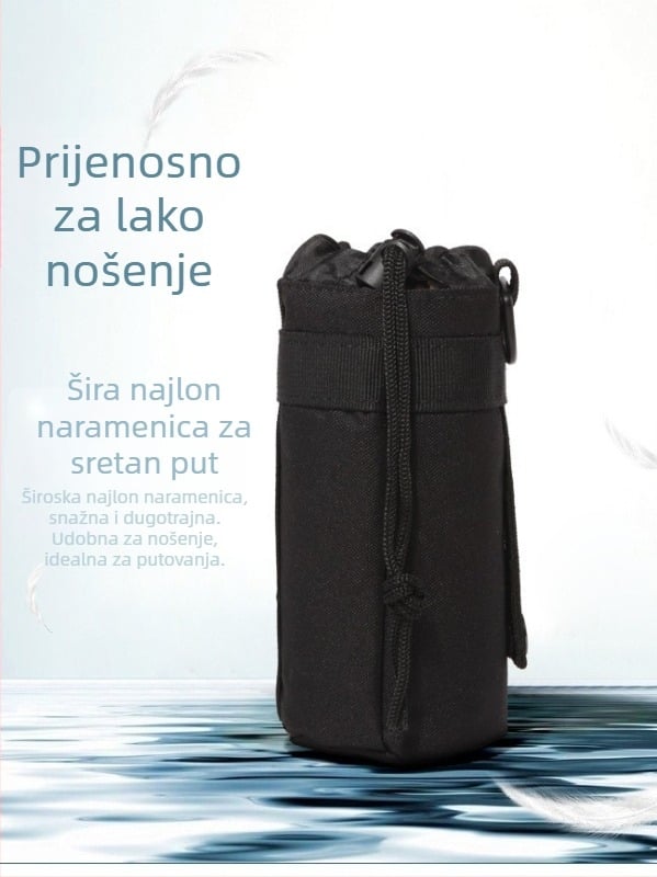 FW Taktična Torbica Za Boca Vode Za Outdoor Planinarenje – Oxford Tkanina, Prozračna, Vodootporna, Otporna Na Habanje, Zakrivljeni Remen