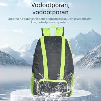 Ruksak za planinarenje s prilagodljivim logotipom, lagan i sklopiv, za aktivnosti na otvorenom (materijal: poliester; lagan i prozračan; unisex; za aktivnosti na otvorenom)