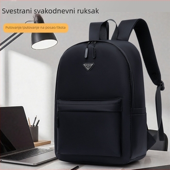 Unisex ruksak od Oxford tkanine, gradski minimalistički stil, kapacitet 20–35 L, uzorak s slovima, podstava od poliestera