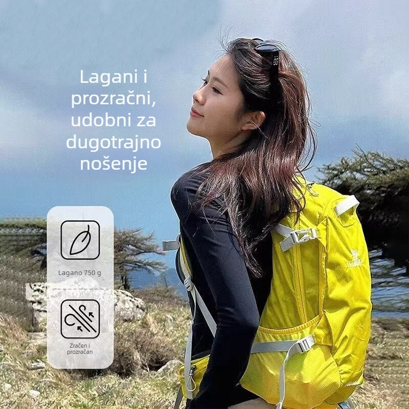 Planinarski ruksak — lagan, velikog kapaciteta, višefunkcionalan, vodootporan i prozračan, Oxford tkanina (Šifra DS-03)