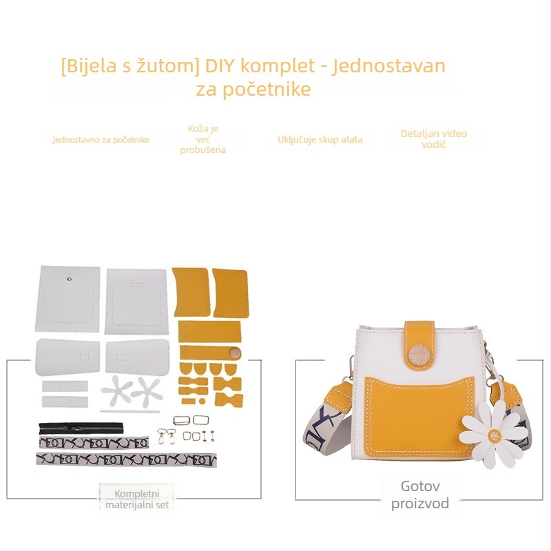 PVC bucket torba sa zipom, crossbody stil, svježa i slatka