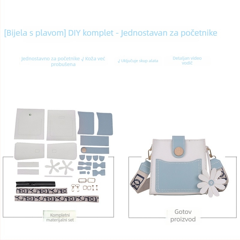 PVC bucket torba sa zipom, crossbody stil, svježa i slatka