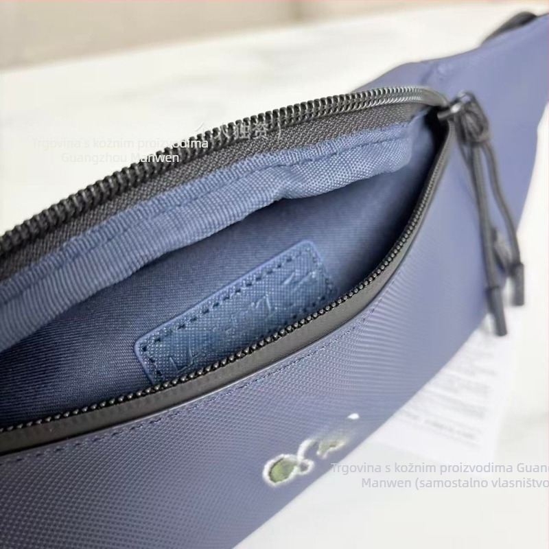 Muška torbica za struk, PVC materijal, vodootporna, podstava od poliestera, za putovanja