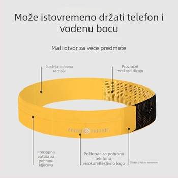 Gu rattan sportska pojasna torba za maraton i outdoor vožnju biciklom, prozračna najlonska, ultralagana, proširiva, velika kapaciteta za telefon