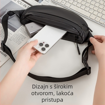 Crossbody torba za outdoor sportove, ultralagana, Oxford tkanina, muški unisex dizajn, street stil, lansirana u proljeće 2023