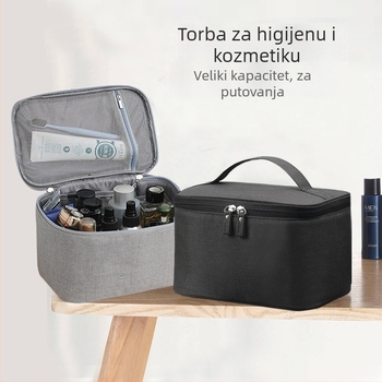 Yunmai putna torbica za šminku, kubičnog oblika, poliester, višenamjenska kozmetička torbica, model NSHZB0020