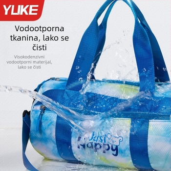 Yu ke Vanjska vodootporna torba za plivanje s odjeljkom za suho i mokro – jednostavan i moderan dizajn, poliester EVA, unisex, za odrasle i djecu